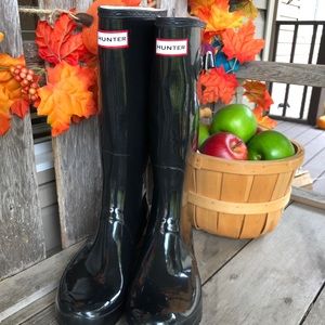 Hunter Women's Original Rain Boots Black, sz 9